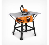 (GE78) 1800W Table Saw High spec table saw features a cross stop with angle scale (+/- 60) all...