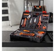 (GL121) 112pc Household Tool Set 112pc home starter tool kit gives you all the most reached-fo...