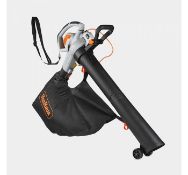 (GE3) 3000W 3-in-1 Leaf Blower Powerful 3000W motor blows, vacuums and mulches leaves into m...