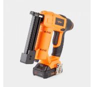 (GE63) 18V Li-ion Cordless Nailer Stapler Includes 500x staples 19mm, 500x brad nails 25mm and...