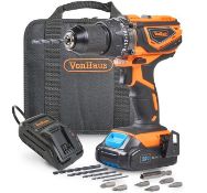 (GE28) 20V MAX Cordless Impact Combi Drill 20V Max 2Ah battery included is compatible with oth...