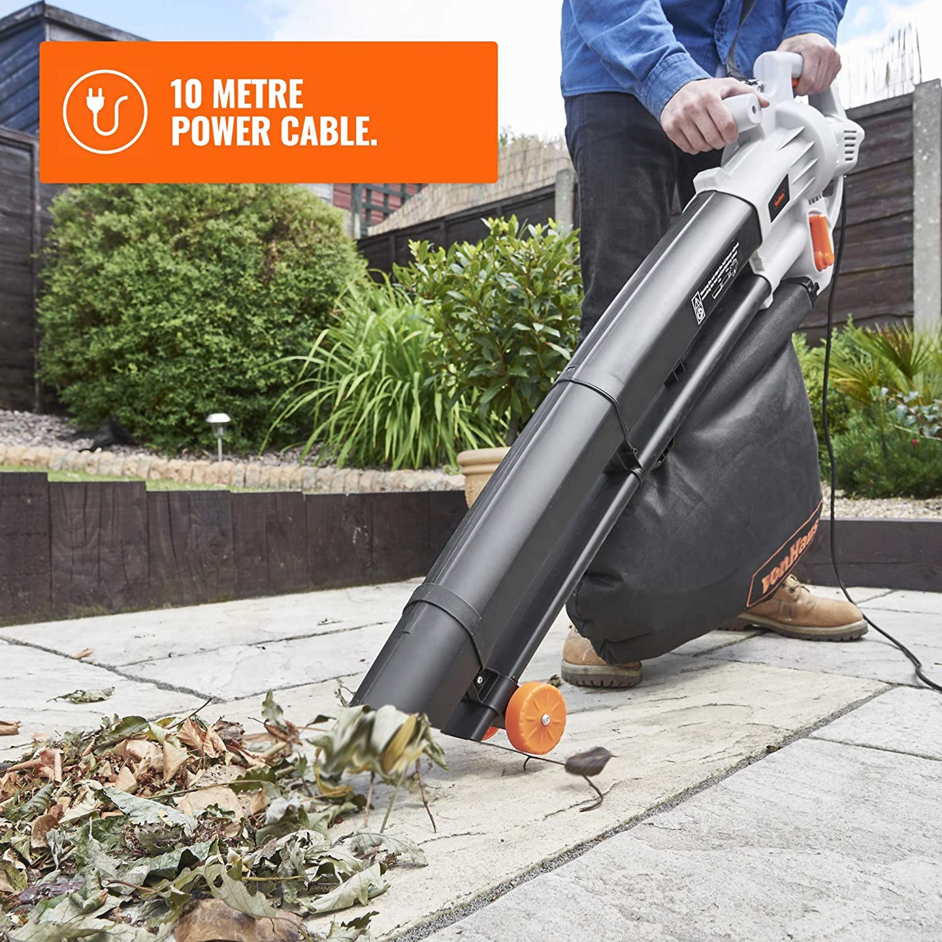(GE87) 3 in 1 Leaf Blower - 3000W Garden Vacuum & Mulcher - 35 Litre Collection Bag, 10:1 Shred... - Image 2 of 3