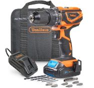 (GE62) 20V MAX Cordless Impact Combi Drill 20V Max 2Ah battery included is compatible with othe...