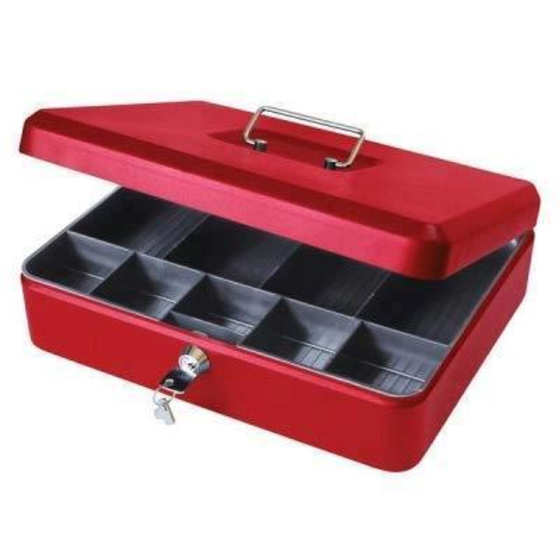 12 x 5 Star Cash Box with Simple Latch and 2 Keys - Image 2 of 2