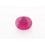 Loose Oval Ruby 6.52 Carats