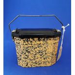 Vintage Splatter Enamel French Lunch Box