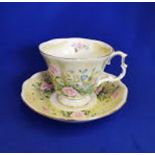 Royal Doulton 1987 Royal Albert Bone China Shakespeare's Flowers "Glorious Morning" Cup Saucer