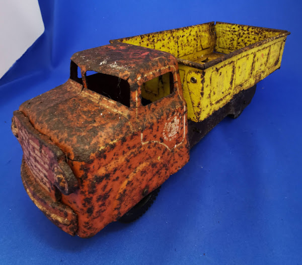 Vintage 1960'S - BTS British Road Services BRS Express Services Tipper Lorry Tin Toy - Image 3 of 6