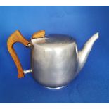Large Vintage Picquot Ware 2 Pint Magnailium Alloy Metal Tea Pot with Hinged Lid