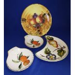 Group of 4 vintage Royal Worcester, Kirsty Jane and E. Radford items.