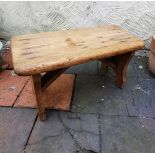 Vintage Stool, Small Rustic Pine Farmhouse Stool, Plant Stand, Display