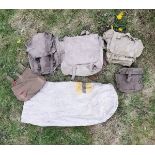 Group lot Various Military Kit Bags, some dated.