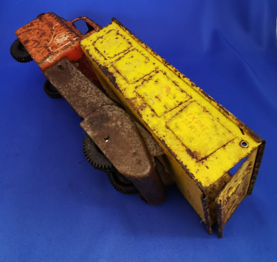 Vintage 1960'S - BTS British Road Services BRS Express Services Tipper Lorry Tin Toy - Image 5 of 6