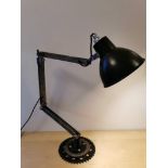 Vintage Industrial Lamp Steam Punk Desk Lamp Angle Poise Lathe Machinist