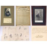 J'Accuse Newspaper, Emile Zola Quote, Signed Dreyfus Portrait, Rare Trial Drawings & Schwartzkoppen