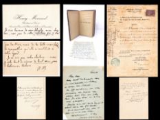 Dreyfus Affair - Autograph Collection featuring Joseph Reinach, Henry Mornard & Fernand Labori