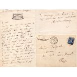 Anatole France - Handwritten Letter to Auguste Delpech thanking him in a time of lies and cowardice