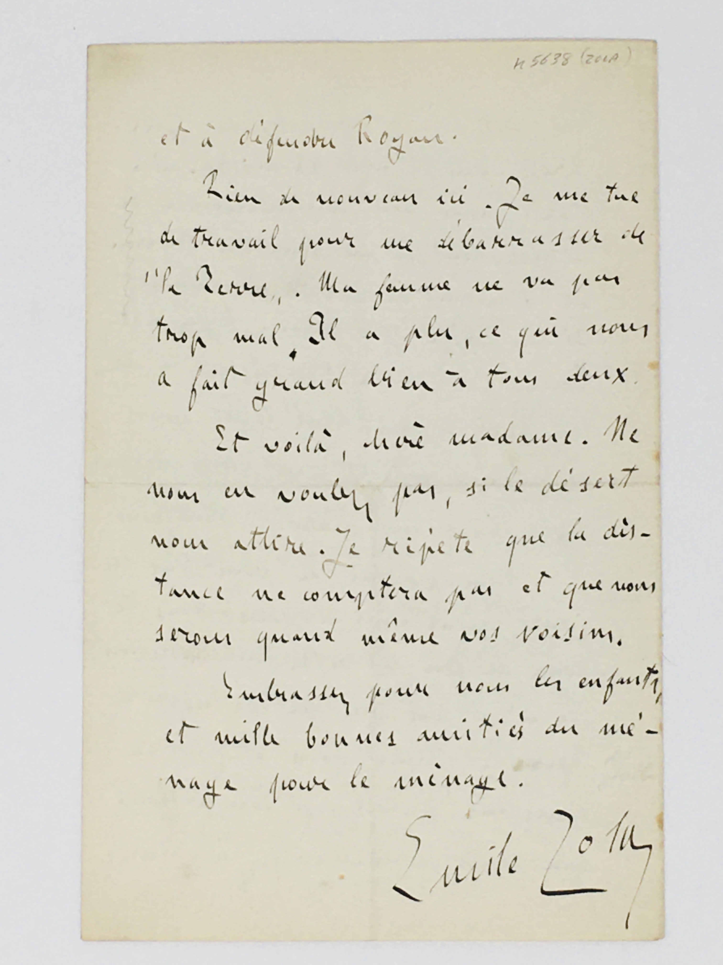 Emile Zola - Inscribed First Edition of Nana and a handwritten 4 page letter to M Charpentier - Image 12 of 12