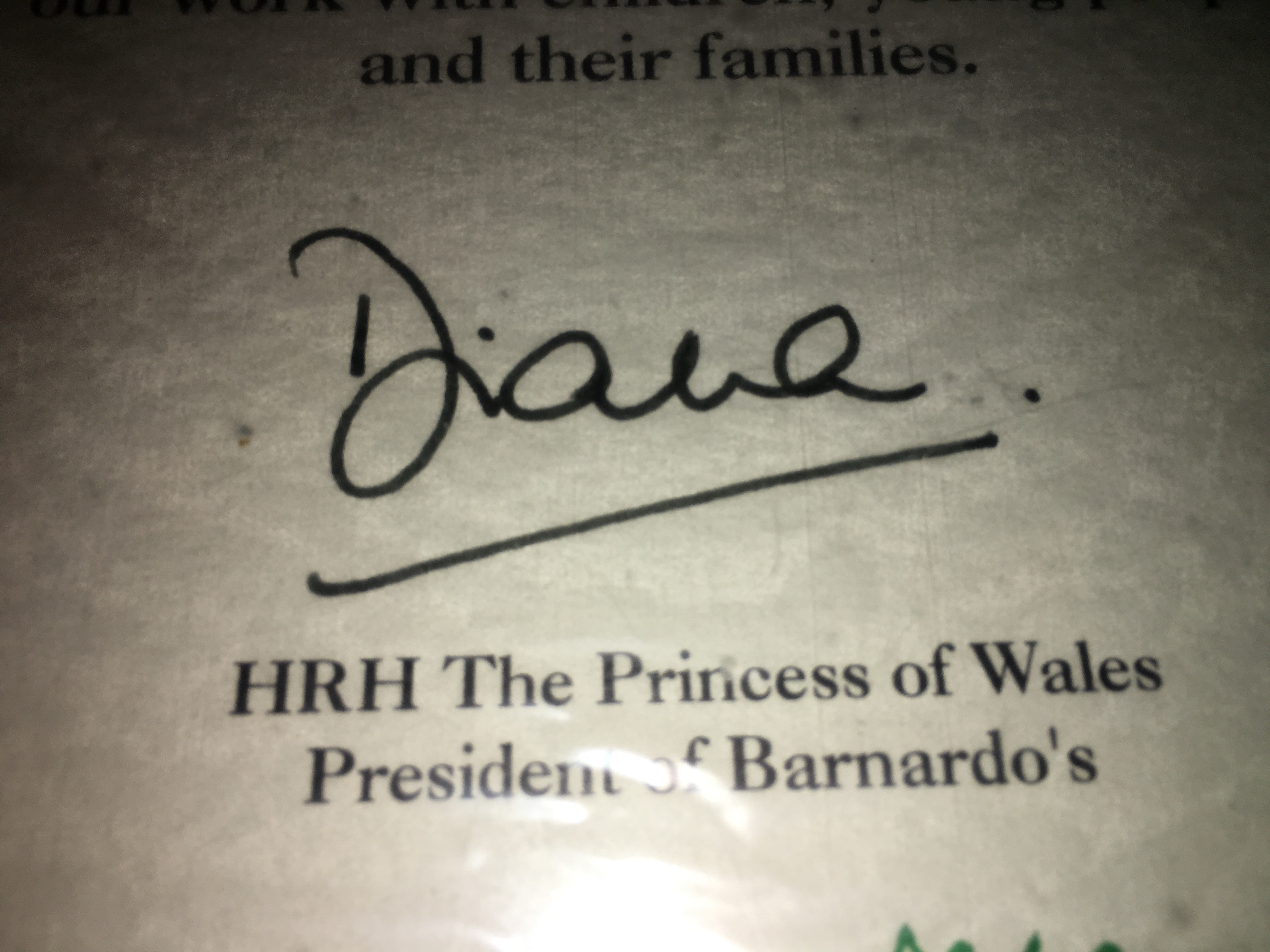 Rare Princess Diana Hand Signed Autograph on Charity Certificate (1994) - Image 8 of 10