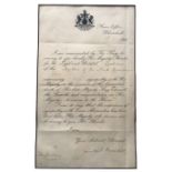 Sir Winston Churchill Letter 1910 - Home Office - Whitehall