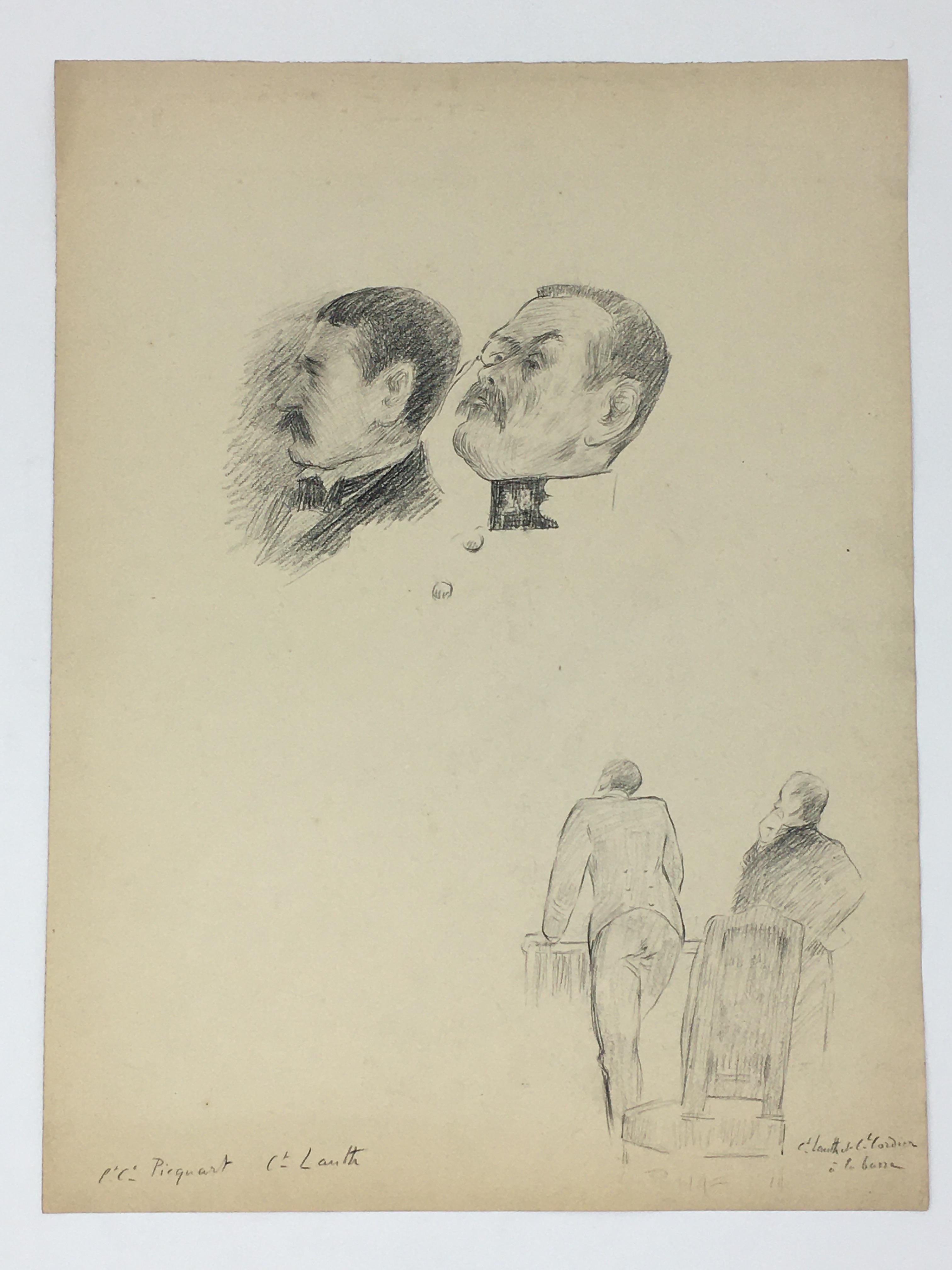 J'Accuse Newspaper, Emile Zola Quote, Signed Dreyfus Portrait, Rare Trial Drawings & Schwartzkoppen - Image 49 of 74