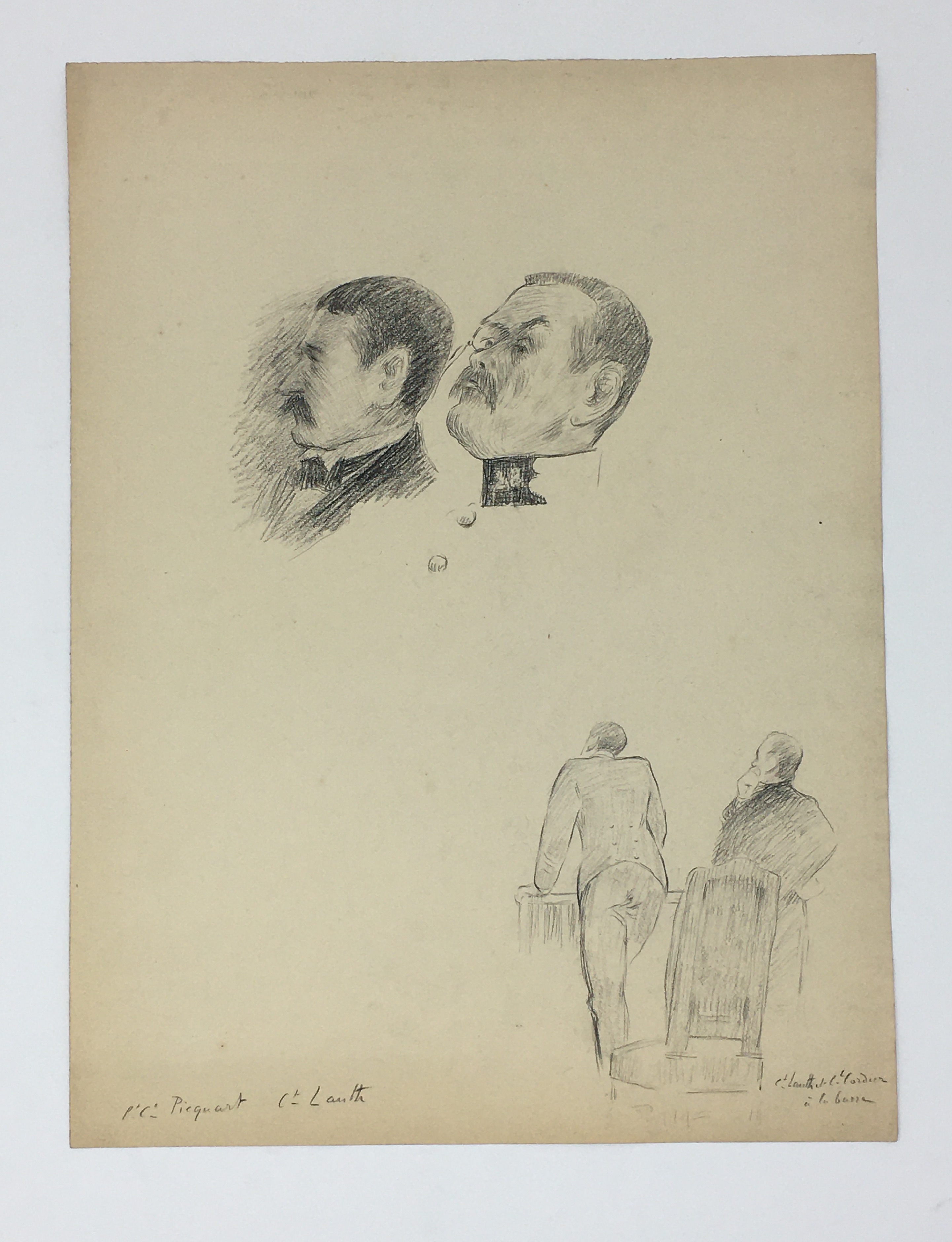 J'Accuse Newspaper, Emile Zola Quote, Signed Dreyfus Portrait, Rare Trial Drawings & Schwartzkoppen - Image 48 of 74