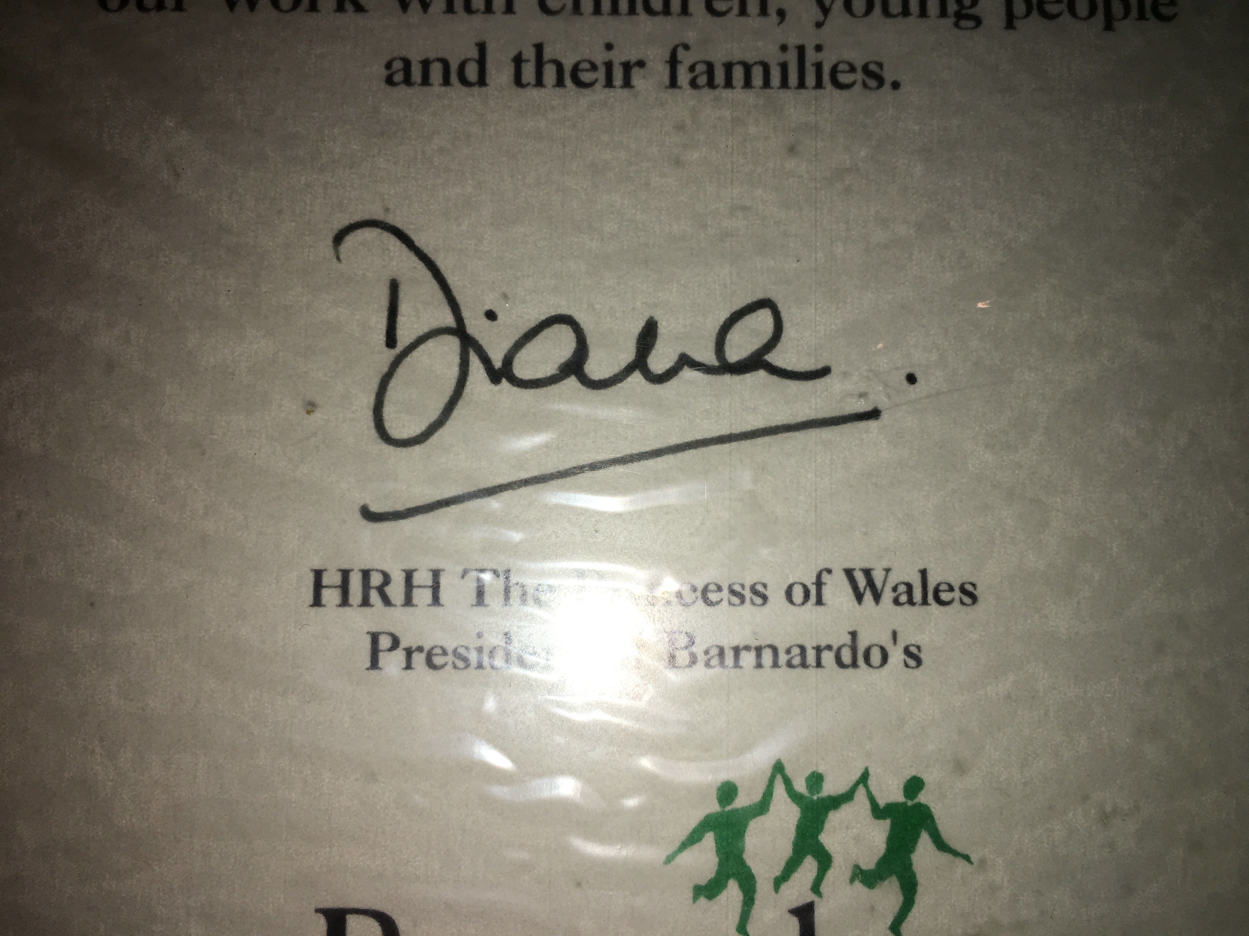 Rare Princess Diana Hand Signed Autograph on Charity Certificate (1994) - Image 7 of 10