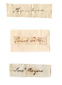 Historical Poet Signed Autograph Collection - Thomas Moore Robert Southey Samuel Rogers