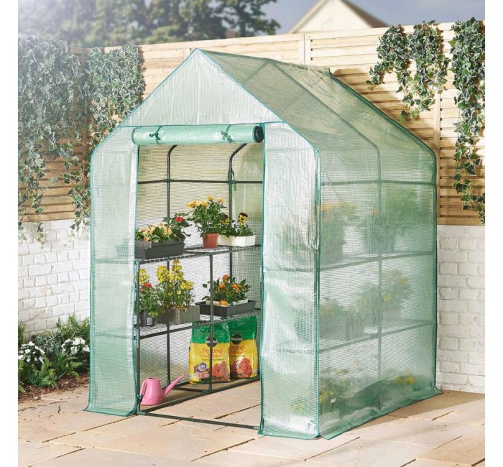 (TD33) Deep Walk In Greenhouse Ideal for propagating seeds and seedlings as well as cultivatin...