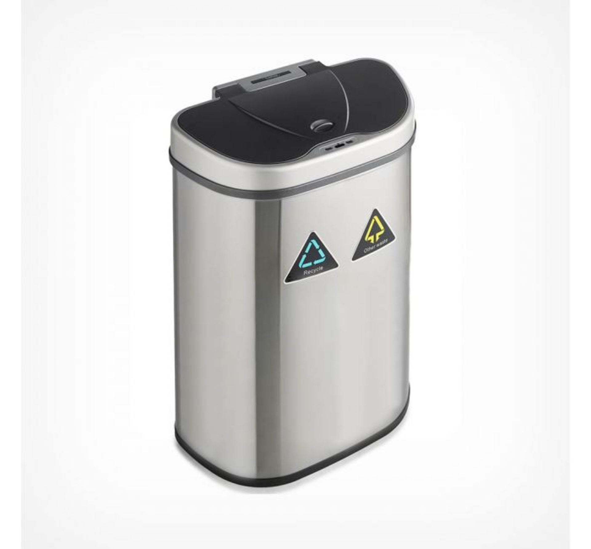 (TD29) 70L Recycling Sensor Bin LED Infrared Sensor opens the lid automatically, so there’s ... - Image 2 of 3