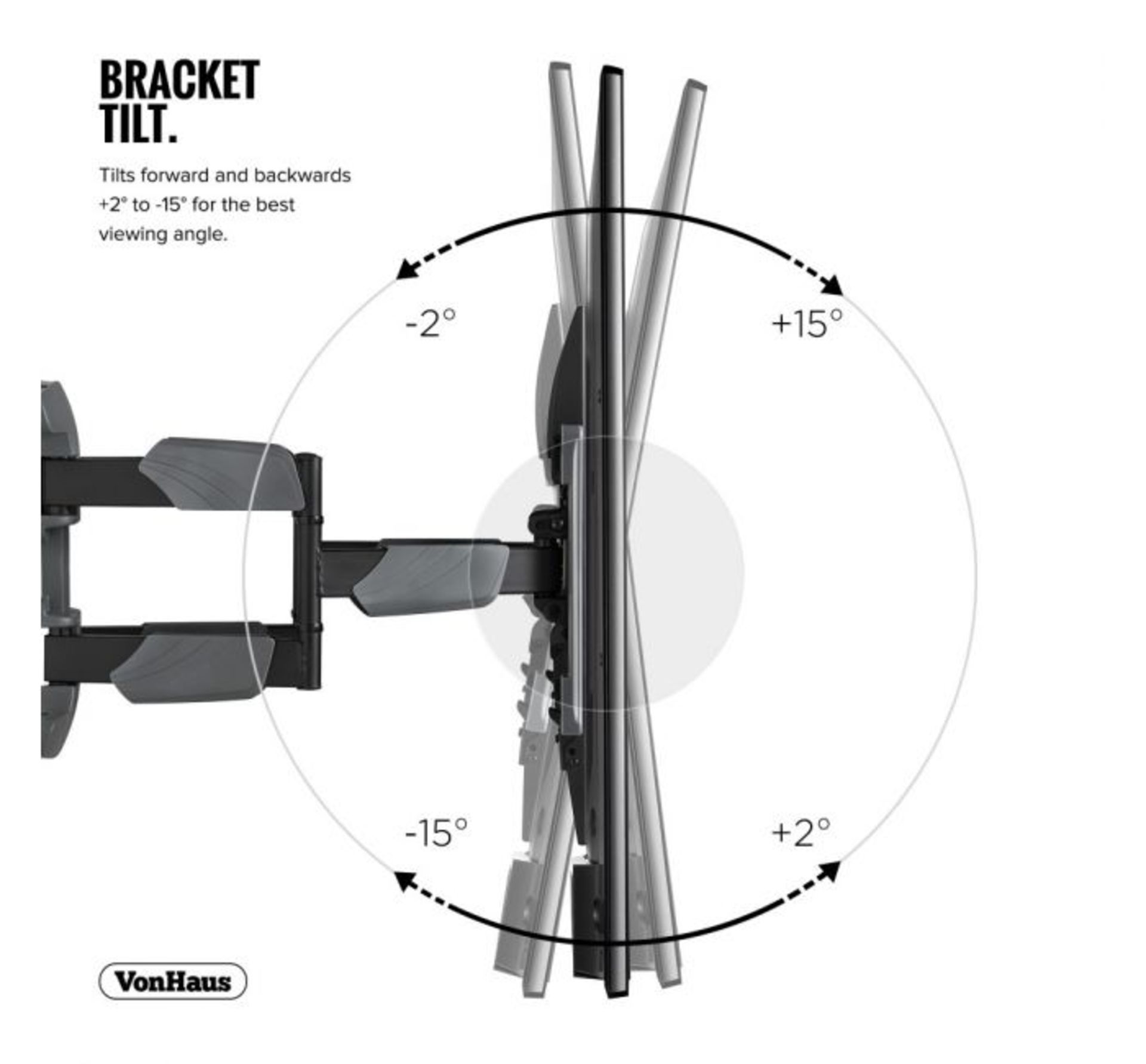 (AP101) 37-70 inch Cantilever TV bracket Please confirm your TV’s VESA Mounting Dimensions a... - Image 3 of 3