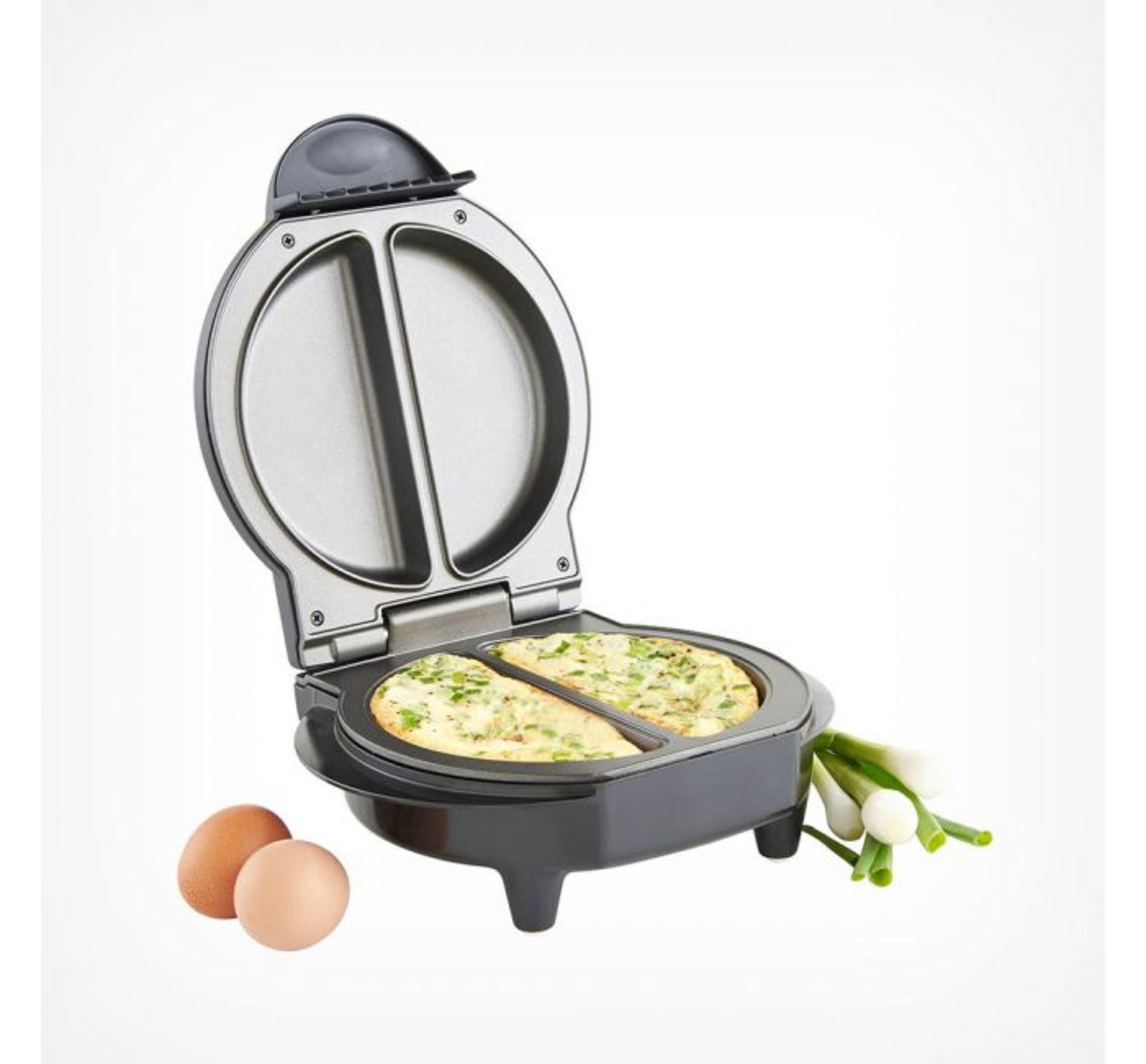 (TD11) Electric Omelette Maker The easy route to the perfect omelette! Make 2 plain or filled ... - Image 2 of 3