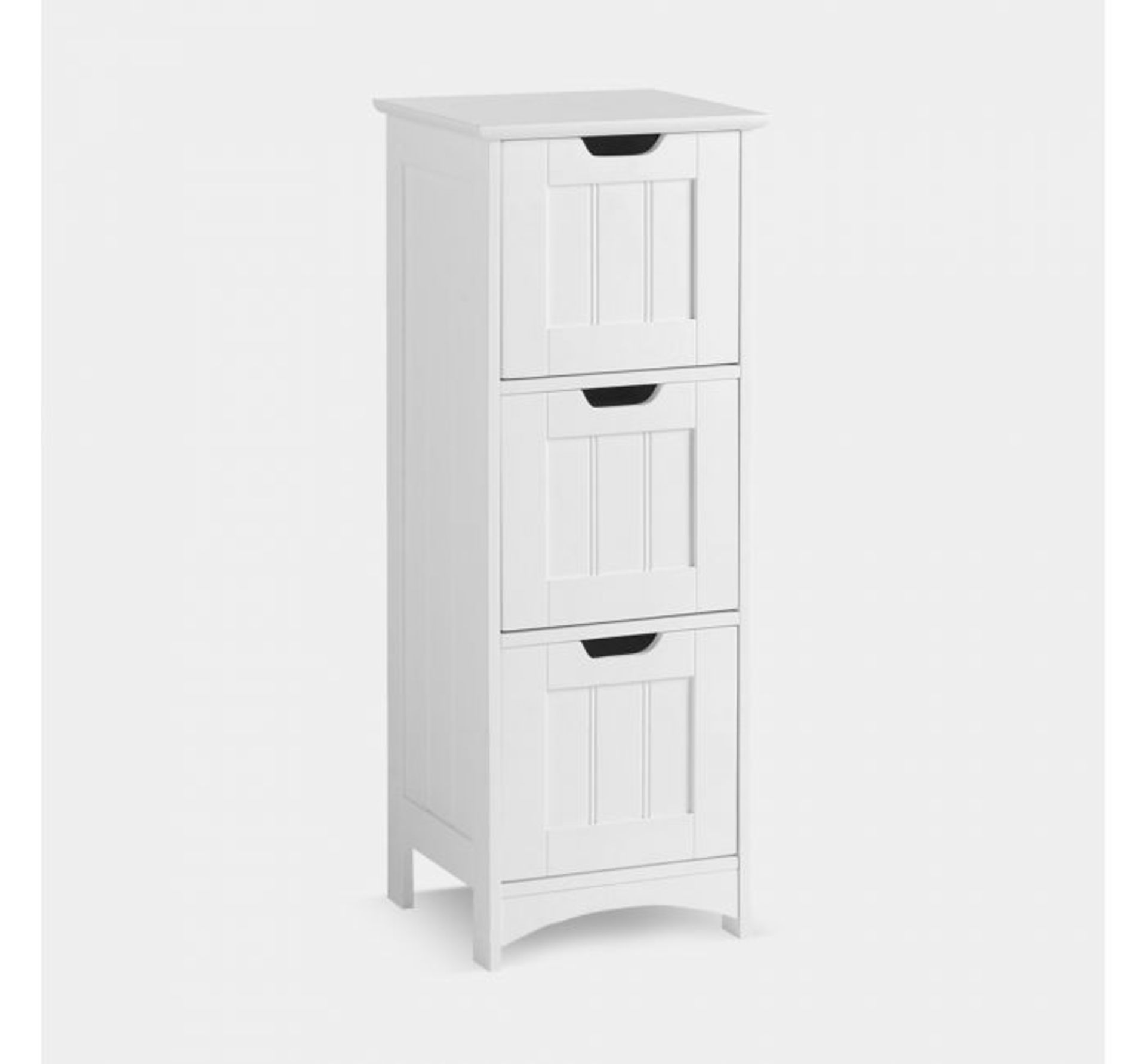 (TD147) Colonial 3 Drawer Storage Unit MDF with white painted finish Water resistant & easy t... - Image 2 of 3