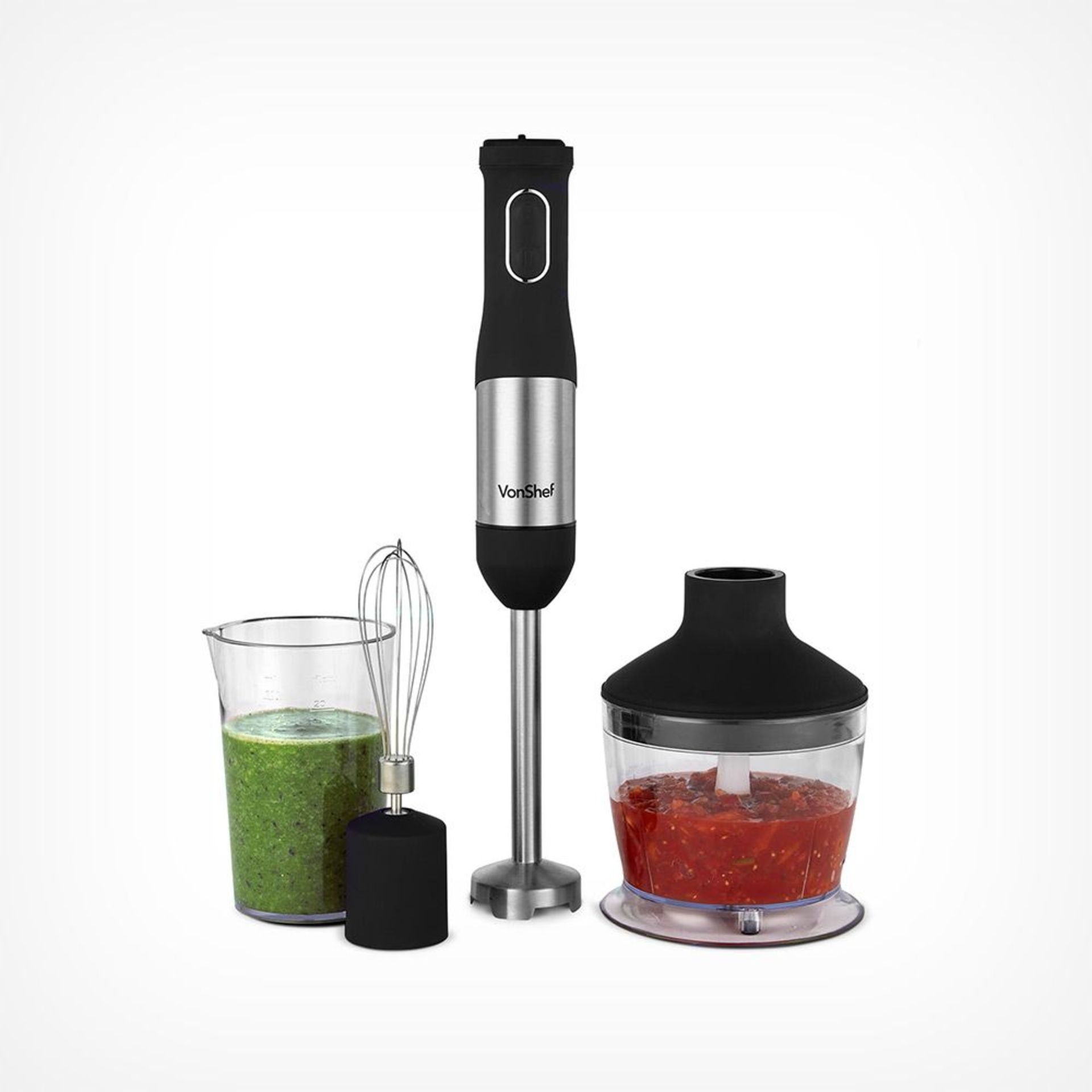 (TD5) 800W 3 in 1 Hand Blender Set includes 500ml chopping bowl, 600ml beaker with blending bl... - Image 2 of 3