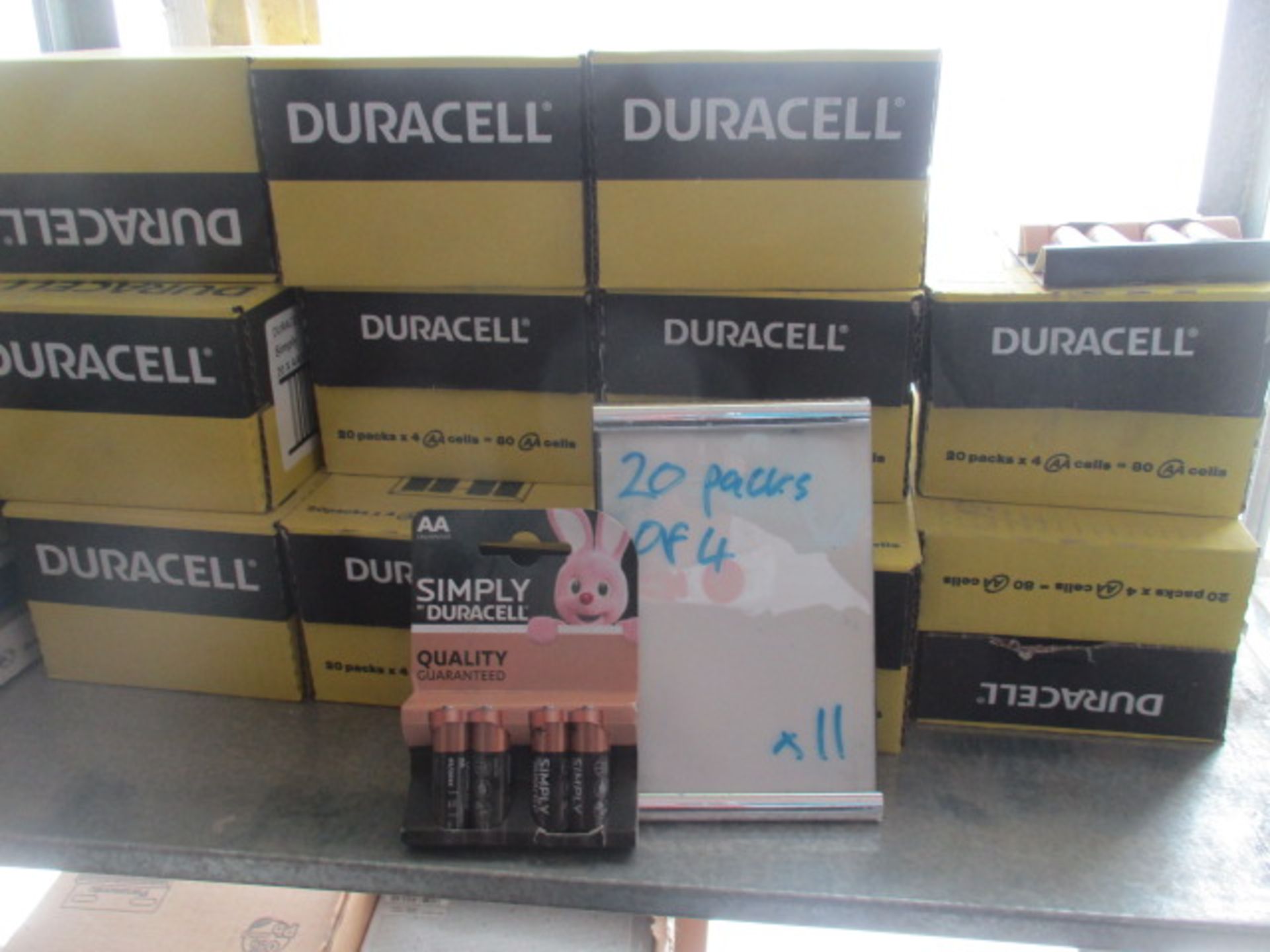 50 Packs Of New 4 Duracell AA Batteries - Image 2 of 2