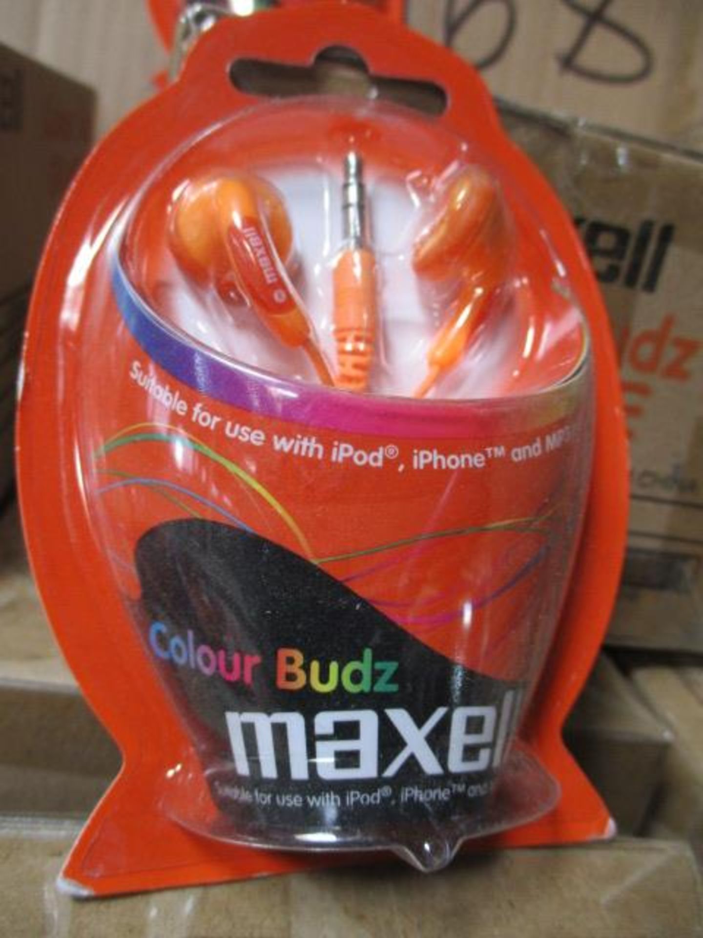 Approx 160pcs Of Brand New Maxell Earbud Headphones