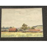 H Charlton 1920, watercolour 7 1/2x 10 1/2