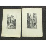 Pair of prints FA Fowler 1927, 11x7 3/4