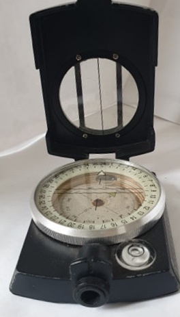 Black Military German Compass