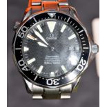 Omega Mens Stainlesss Steel Seamaster Professional Date Chronometer