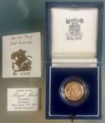 UK 1985 Gold Proof Half Sovereign