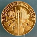 1995 1 oz 24k Gold Austrian Philharmonic Coin