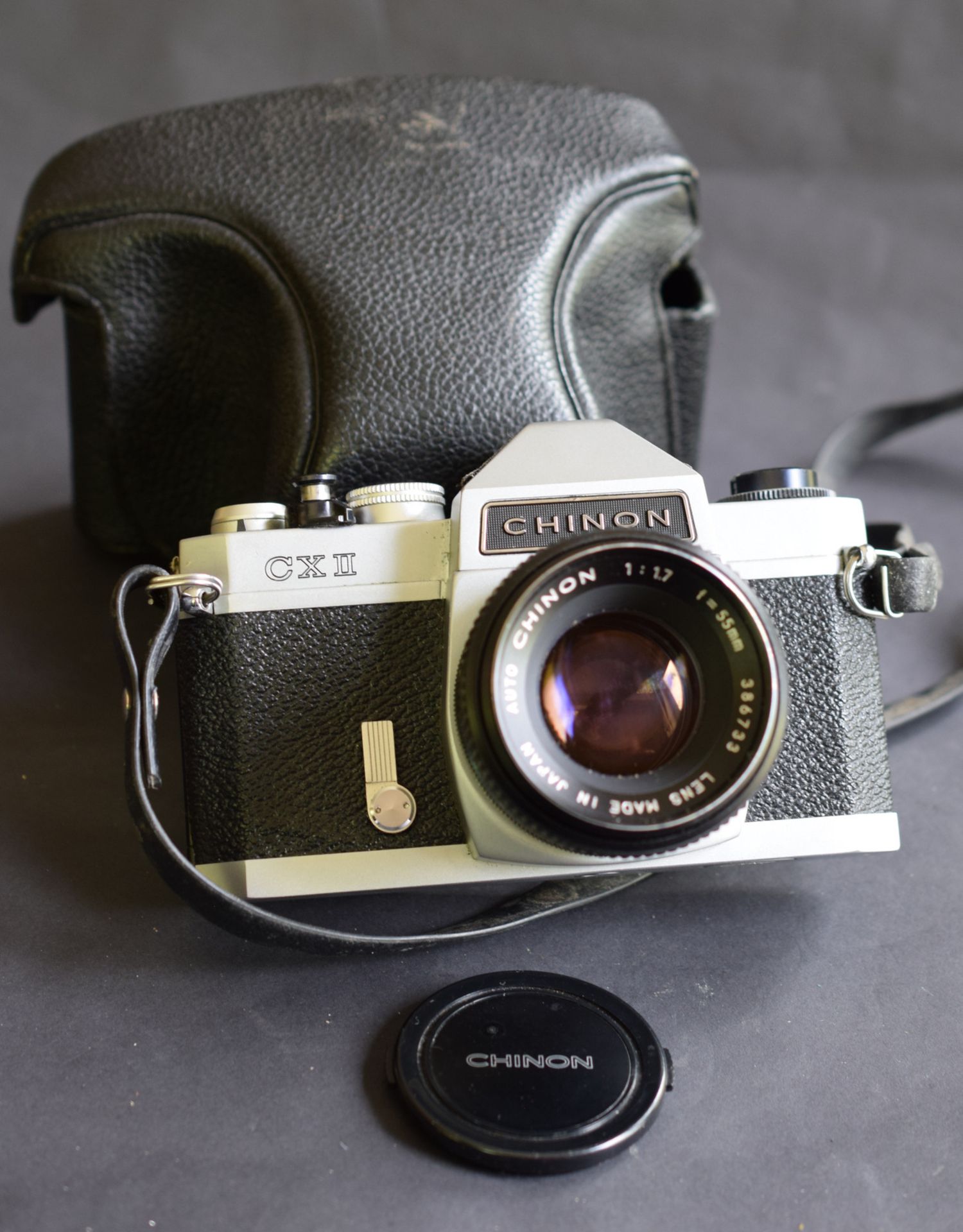 Vintage 35mm Chinon CX11 Camera And Lens