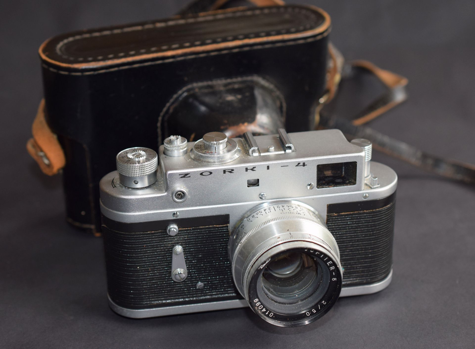 Vintage Zorki 4 Rangefinder Film Camera With Jupiter 8 2/50