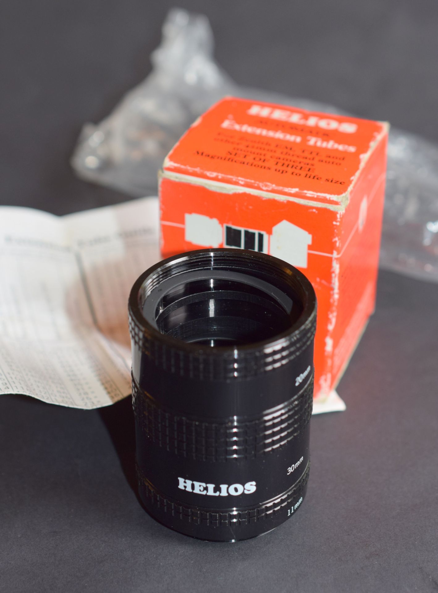 Set of 3 automatic Helios M42 Screwmount Extension Tubes - Image 2 of 2