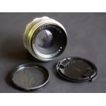 1950s Carl Zeiss Jena Biotar Red T Lens f/2 58mm