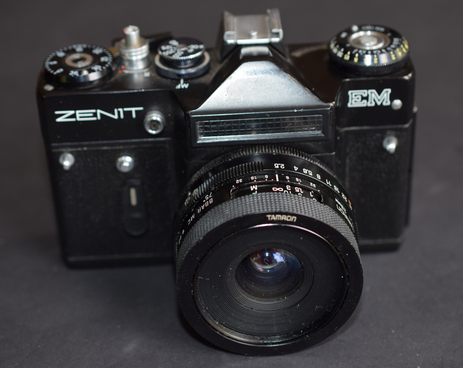 Zenit EM 35mm Camera With Tamron 28mm 1:2.5