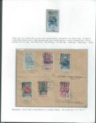 Ethiopia 1917 (Mar 30) Coronation (first issue) set of seven on Cover, also stamps (10) including...