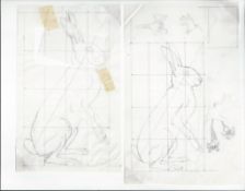G.B. - Queen Elizabeth II 1977 Preliminary sketches by Patrick Oxenham for the British Wildlife o...