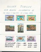 Ascension / St. Helena / Tristan Da Cunha 1977 Silver Jubilee set of three for each territory, S....